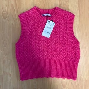 NWT Zara Knit Sweater Vest